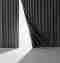 brandvertragende dim out hangend met opening waar licht doorheen valt